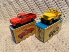 Lot Of 2 Matchbox/Lesney #71 Jeep Pick Up & #72 Standard Jeep W/Boxes