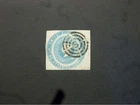 Stationery QV 2d blue SMITH ELDER & Co LONDON advertising ring Cut Out AR6 Used