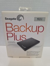 Seagate Backup Plus Portable 1TB External Drive USB 3.0 Black Brand New Sealed 