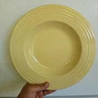 HLC Homer Laughlin Fiestaware Large Rim Soup Bowl Fiesta Yellow