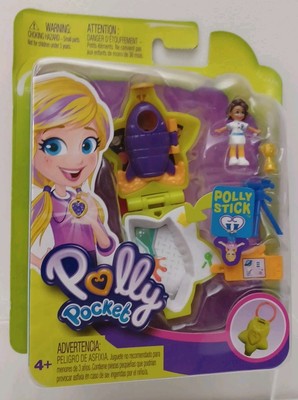 NIP Polly Pocket Tiny Locket Astronaut Polly+ Rocket Ship Computer Board & Scope