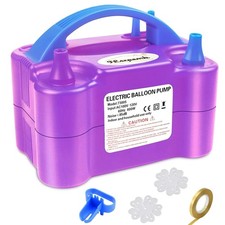 FLSEPAMB Electric Balloon Pump, 2 Modes Balloon Inflator with 4 Accessories