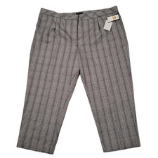 1. State Women's Trendy Plus Size Tapered Plaid Pants 24W