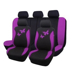Butterfly Car Seat Covers Ful Set Fashion Universal Lady Woman Female Rear Be...