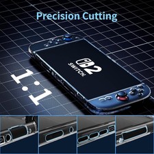 TPU Case for Nintendo Switch 2 2025 , 3-in-1 Clear Soft Screen Protective Cover
