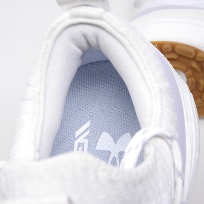 NEW Under Armour Mens Phantom Fore Golf Shoes White Gum Sole