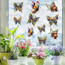 20pcs Window Decals for Bird Strikes, Anti Collision Window Clings, Butterfly