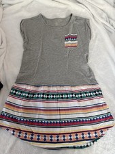 Tea Collection Girls Osceola Striped Patchwork Native Seminole Dress 14