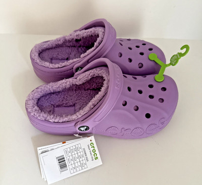 Crocs Adult Women s Baya Lined Clogs Purple US Women s 7 New With Tags