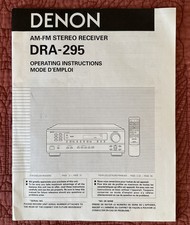 Denon DRA-295 AM-FM Stereo Receiver Operating...