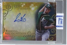 2015 Topps Tribute Rightful Recognition Black 6/50 Sonny Gray #NOW-SG Auto 3y9