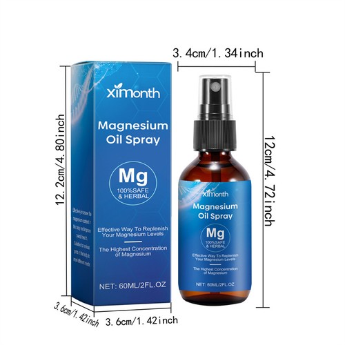 60ML Magnesium Oil Spray Sleep Essential Oil Mist Improve Sleep&Skin Condition - Picture 15 of 17