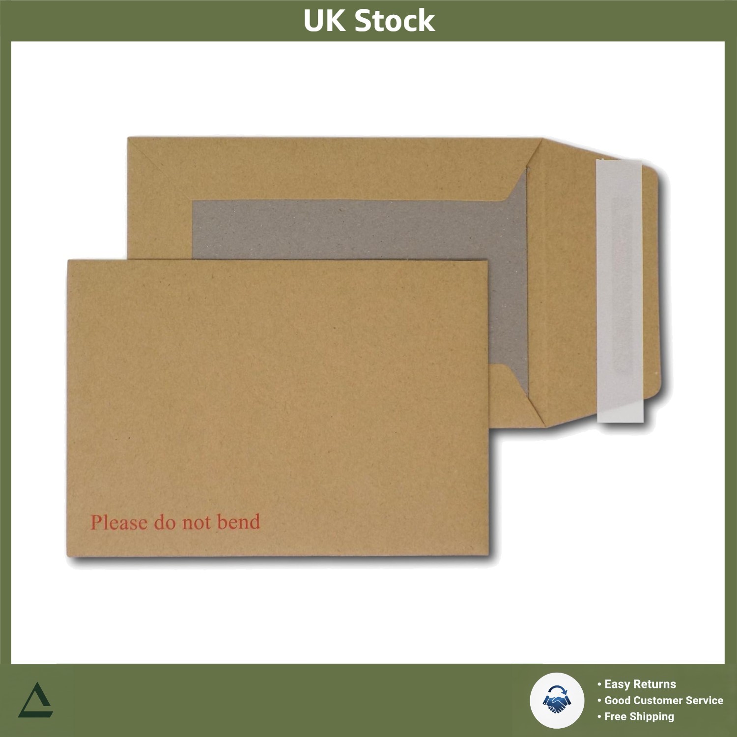 10 Pack Please Do Not Bend A6/C6 Envelopes - Durable Peel & Seal - 162mm x 114mm