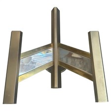 1960s Mitte des Jahrhunderts Modern Brass And Steel Italian Wall Sconce By