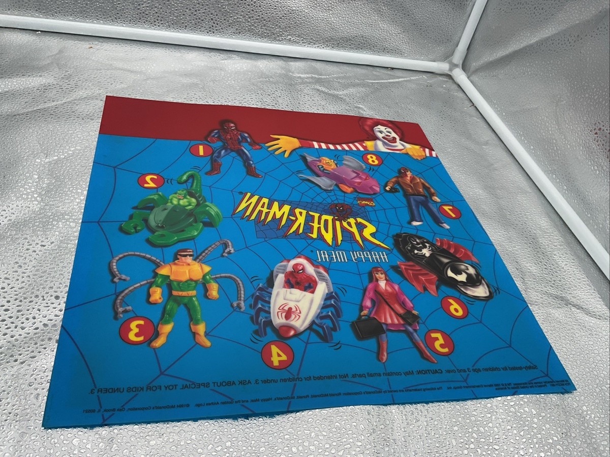 専用　　　マクドナルド ハッピーミールのロゴが描かれた看板 1995 McDonald's Happy Meal In-Store Vinyl TOY Display Insert SIGN