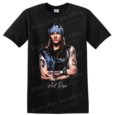 Axl Rose Portrait Rock Music Pop Art T Shirt w Slash Style Tee