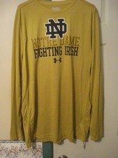 VTG UNIVERSITY OF NOTRE DAME FIGHTING IRISH GOLD LONG-SLEEVE T-SHIRT (SIZE-XXL)
