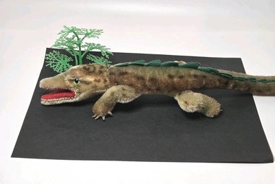 Vtg Steiff Alligator ''Gaty'' Mohair 14'' Crocodile Predator Swamp Animal Germany