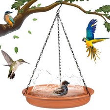 Hanging Bird Bath Hanging Bird-Feeder - Garden BirdBath Tray Wildlife Feeder ...
