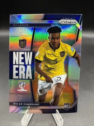 Oscar Zambrano 2024 Prizm CONMEBOL Copa America #26 New Era Silver Ecuador