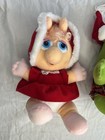 Vintage Miss Piggy & Kermit The Frog Plushies 1987 Henson Assoc. Inc Christmas — photo 5
