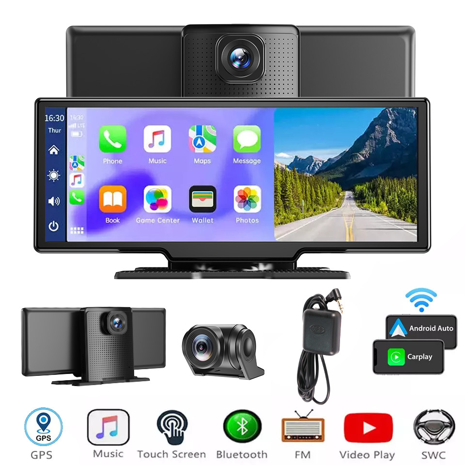 XGODY 10.26-Inch 4K Car Stereo RadioTouch Screen Apple Carpl