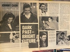 Johnny Cash, Two Page Vintage Clipping