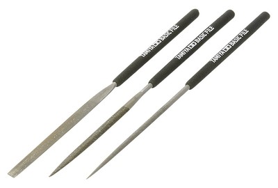 Tamiya Craft Tool Series No.104 Fine Double-Cut Metal & Plastic Files Set