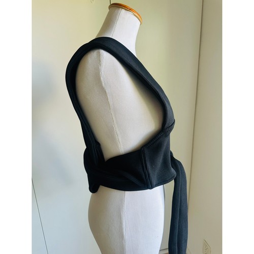 Maniere de Voir Multi Wear Crop top in Black US size M Tanks Sexy Going Out - Picture 8 of 9