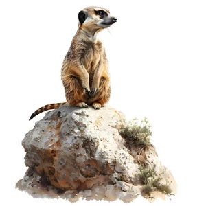 Meerkat Self Adhesive Vinyl Sticker
