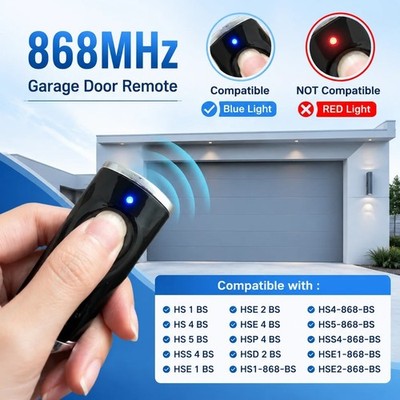 Universal Multifrequency Garage Remote Gate Remote Control HSE4-868-BS