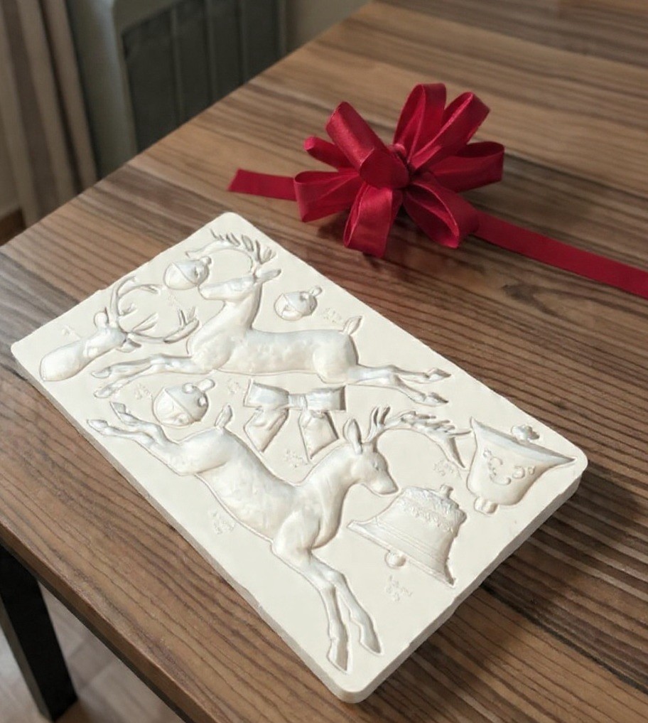 Iron Orchid Designs IOD 2022 Mould Mold “Jingle” REPLICA Xmas Craft Resin Clay