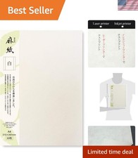 Japanese Rice Paper Printable A4 Size Paper 30 Sheets, Multipurpose Copy Pape...