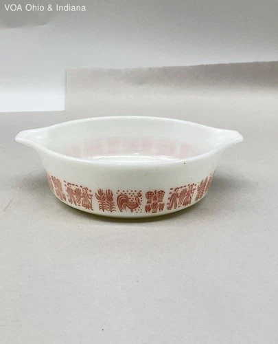 Pyrex Pink Butterprint Cinderella Bowl 441 1.5 Pt Vintage