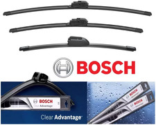 Set of 2 Bosch Wiper Blade Left + Right + REAR For 2017 - 2024 Jaguar F-Pace