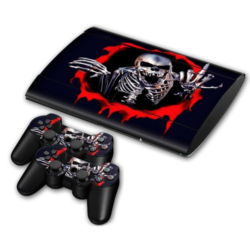For Ps3 Super Slim 4000 Ultra-Thin Machine Skull Sticker Film, Unique Design - Picture 31 of 40