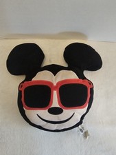 Disney Emoji Mickey Mouse Pillow Plush Sunglasses Face Cushion 11