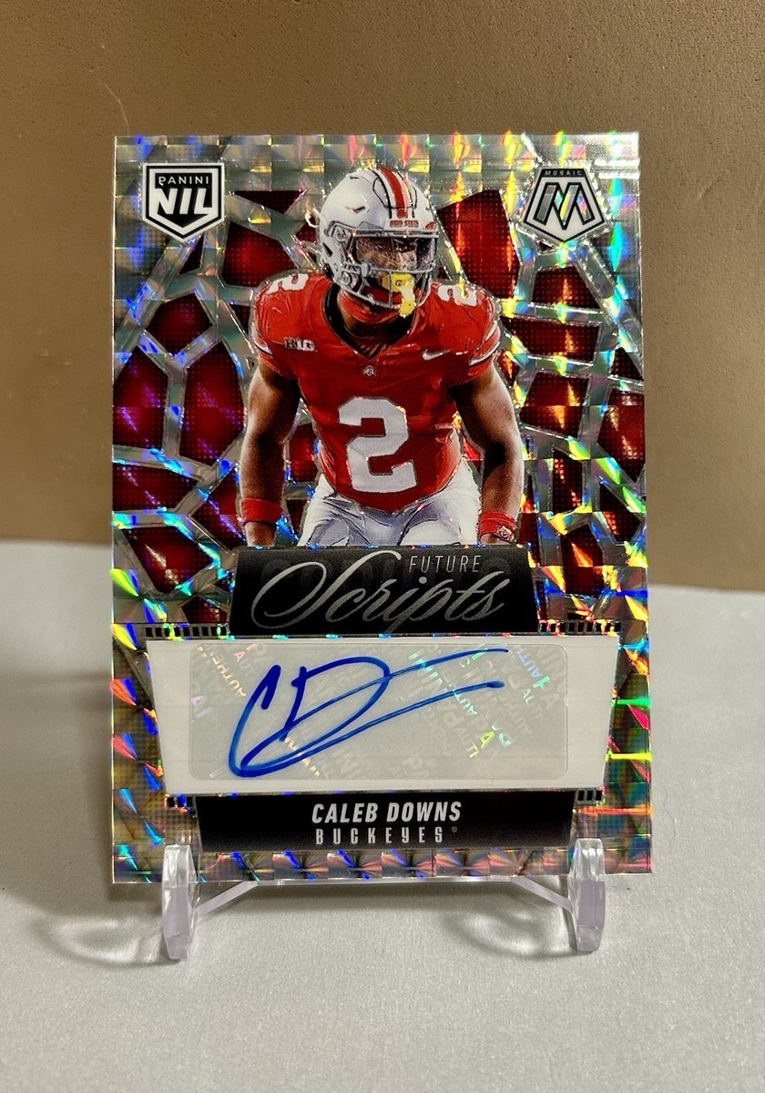 2025 Panini Mosaic Football Caleb Downs Future Scripts NIL