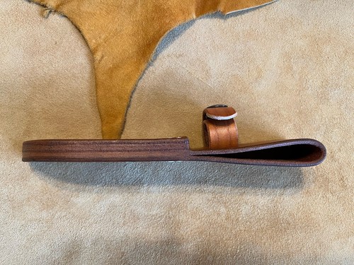 CUSTOM LEFT HAND BUCK 102 LEATHER KNIFE SHEATH WESTERN CASE HUNTING **NO KNIFE** - Picture 3 of 4