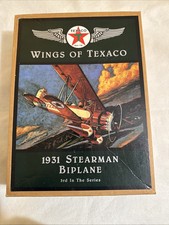 Wings of Texaco 1931 Stearman by plane third in series 1995 diecast Bank #805