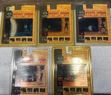 1997 Upper Deck Diamond Vision MICHAEL JORDAN Highlight Reel Complete Set 1-5