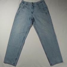 90s GUESS USA Jeans Fit 35x33 Light Wash Vintage Marciano Distressed