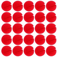 25 Pcs Red Clown Noses Cosplay Noses Foam Circus Noses for Halloween Christmas C