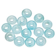 15pcs Natural Stone Beads 5x10mm Loose Necklace Craft Bead, Light Blue
