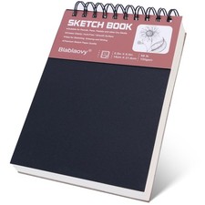Sketch Book, 5.5" x 8.5" Sketchbook with 60 Sheets 68lb/100gsm , 1 Pack Draw...