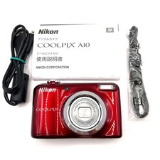 Nikon COOLPIX A10 Red Digital Camera Compact Used Excellent Condition Japan