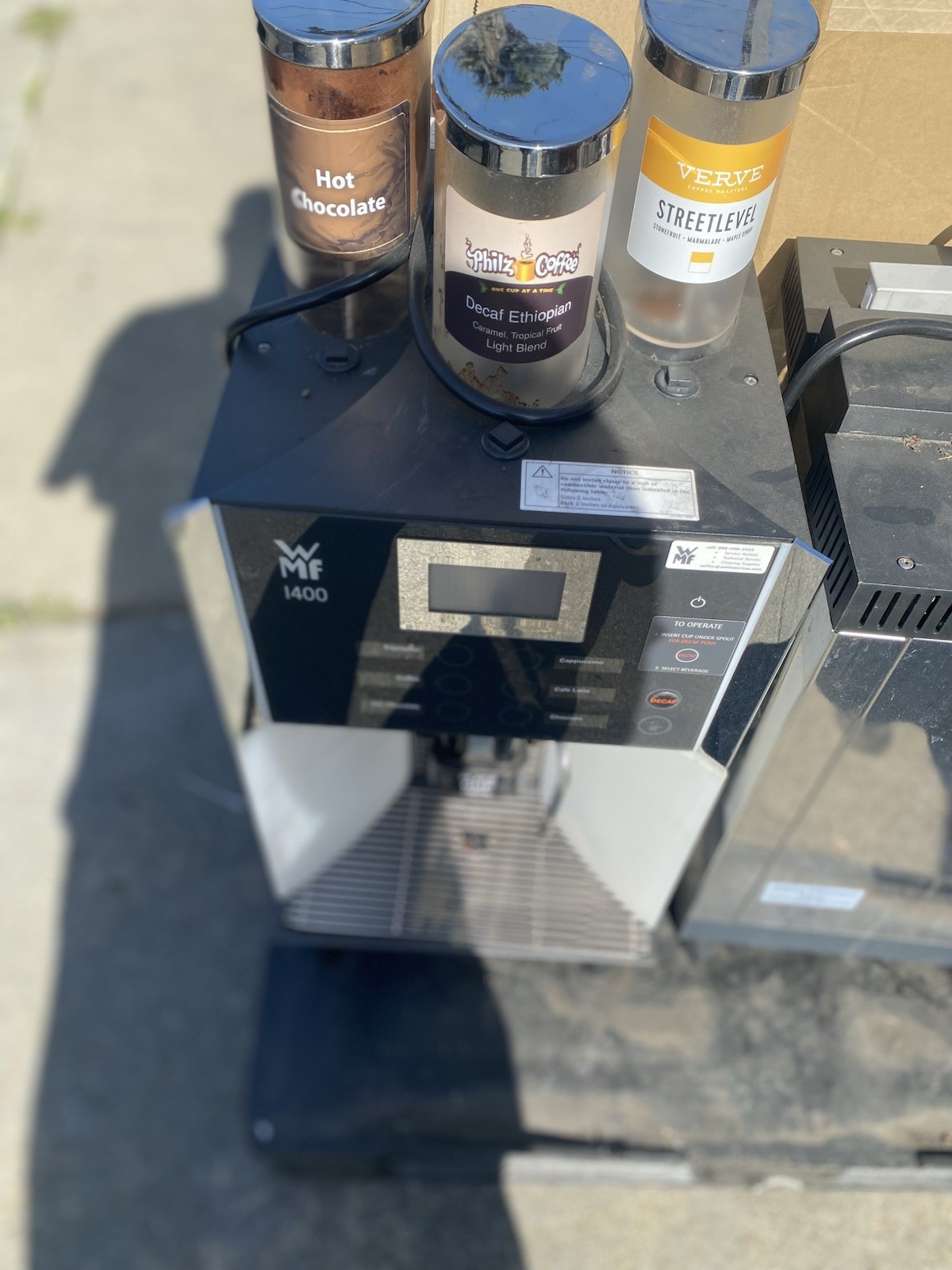 WMF 1400 2 HOPPER COMMERCIAL ESPRESSO MACHINE (lot of 3)