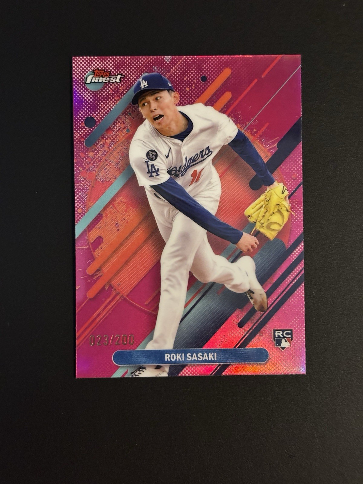 2025 Topps Finest - Rare Roki Sasaki #288 Magenta Refractor /200 RC Rookie 🔥