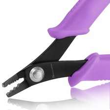 SPEEDWOX Bead Crimping Pliers Jewelry Crimper Plier for Bent 3 holes, Purple