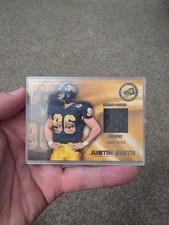 2001 Press Pass SE - Game-Used Jerseys Justin Smith #J-JS /250 Rookie Card